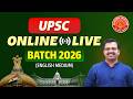 UPSC Online Batch 2026 English Medium #upsc #mains #upsccse #ias #toppers