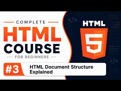 Complete HTML Course for Beginners in Hindi | #03 HTML Document Structure Explained
