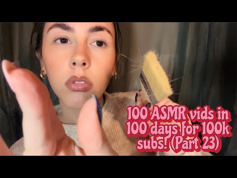 ASMR- @MissManganese style spit painting (no mouth sounds) with stutters/inaudible whispers part 2🪄