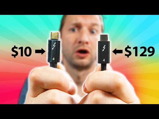 I tried a cheap and expensive Thunderbolt 4 cable class=