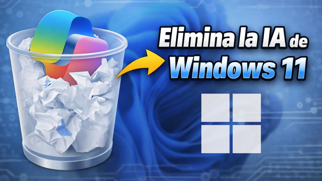 Cómo ELIMINAR la IA de Windows 11 por COMPLETO para MEJORAR RENDIMIENTO
