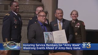 Philadelphia s Honor Service Members Ahead Of Army-Navy Game