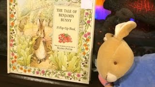 The Tale Of Benjamin Bunny. A Pop-Up Book By Beatrix Potter. Story Time For Children.