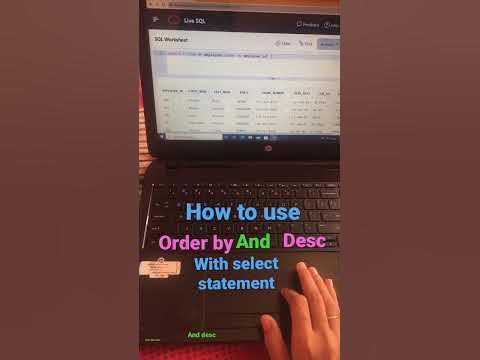 How to sort result in ascending and descending order in SQL - YouTube