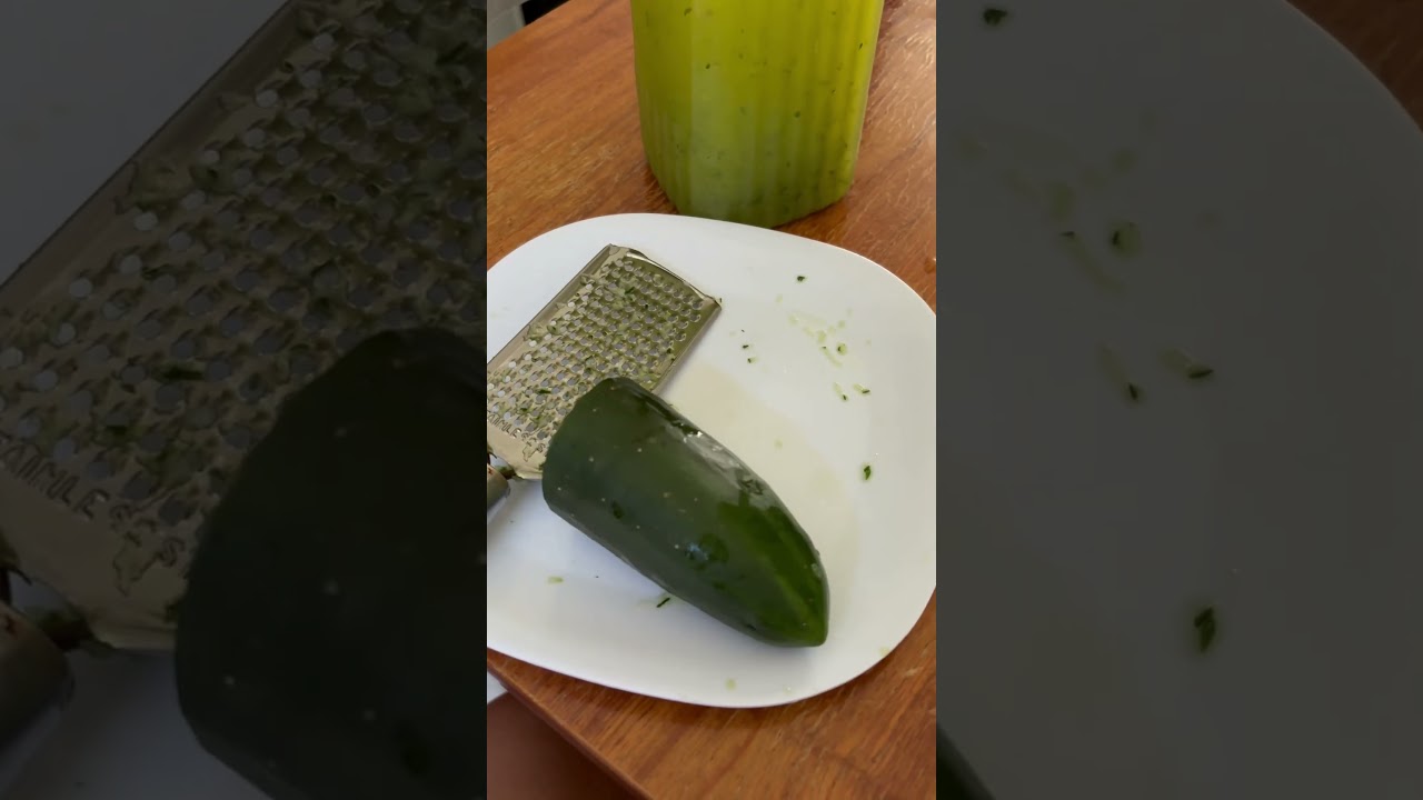 Cucumber juice with Tang dalandan, No blender 