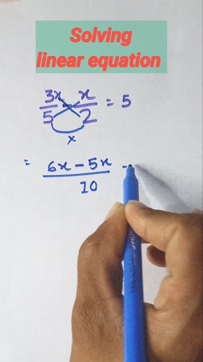 How to solve linear equation || solving linear equation #math #shots ...