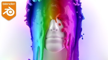 Abstract "COLORFUL SPLASH" Effect In Blender 3D