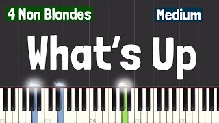 4 Non Blondes - What’s Up Piano Tutorial | Medium