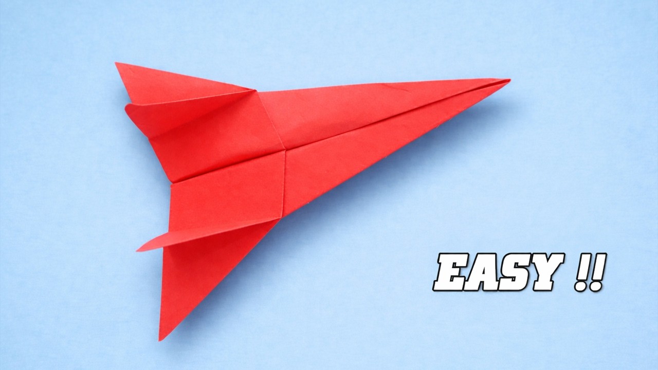 簡単すぎる！！超高速で遠くまで飛べる紙飛行機の作り方！！