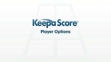 11 KeepaScore Brackets - Player Options