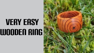 Making a wooden ring with tools that everyone has