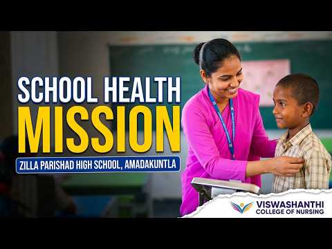 Nursing Students' School Health Mission at ZPHS Amadakuntla | Viswashanthi college of nursing