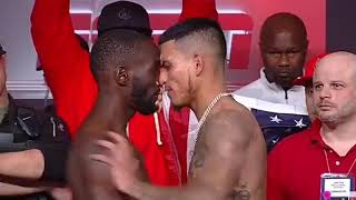 TERRENCE CRAWFORD VS DAVID BENAVIDEZ FULL FIGHT BREAKDOWN ALMOST COME TO BLOWS AT WEIGH IN