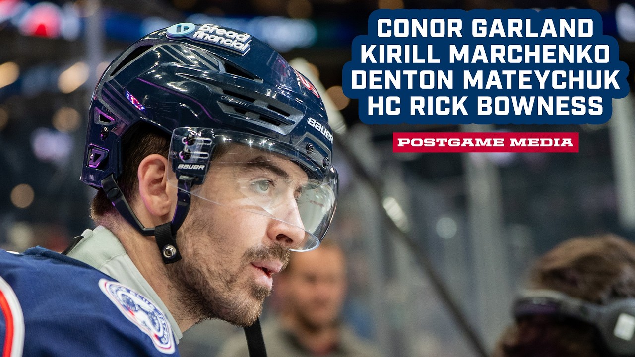 Garland, Marchenko, Mateychuk and Bones evaluate today's game vs. the Kings