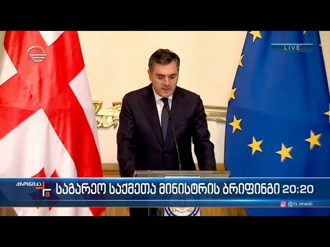 საგარეო საქმეთა მინისტრის ბრიფინგი