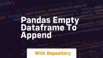 pandas empty dataframe to append