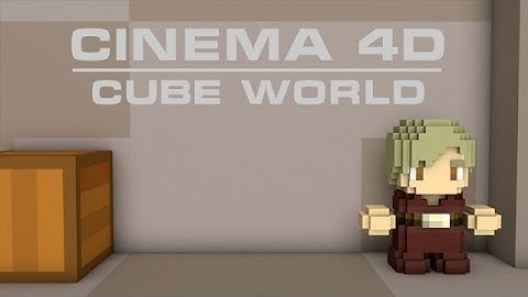 [Cinema 4D] Cube World Character Modeling