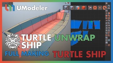 3D Modeling in Unity - Full Making Video of unwrapping the turtleship in the TurtleShip