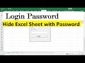 hide excel sheet with password