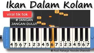 Video thumbnail of "ya salam ikan dalam kolam viral tik tok not pianika"