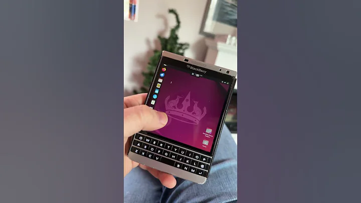Ubuntu 24.04 on the #blackberry passport feels pretty smooth #ubuntu #linux # #smartphone
