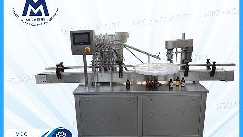 MIC LL45 Small glass bottle filling and labeling machine for syrup or oil