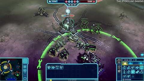 Command & Conquer 4: Tiberian Twilight - 4v4 Skirmish BRUTAL - Pipeline Plateau - Gameplay PC