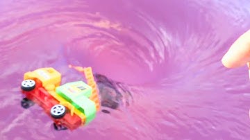 Whirlpool experiments with JCB. Water vortex. Whirlpool video.