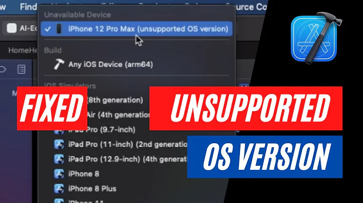 Fixed : Unsupported OS Version in Xcode 12.3 with Device iOS 14.5  or 14.6 | 15.0 (2021)