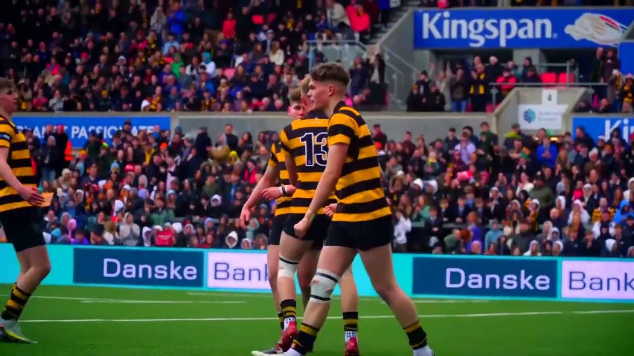 ANOTHER ANGLE - JAMES KERR TRY - RBAI V BALLYMENA ACADEMY - 2024 ULSTER SCHOOLS CUP RUGBY FINAL