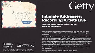 Intimate Addresses: Recording Artists Live