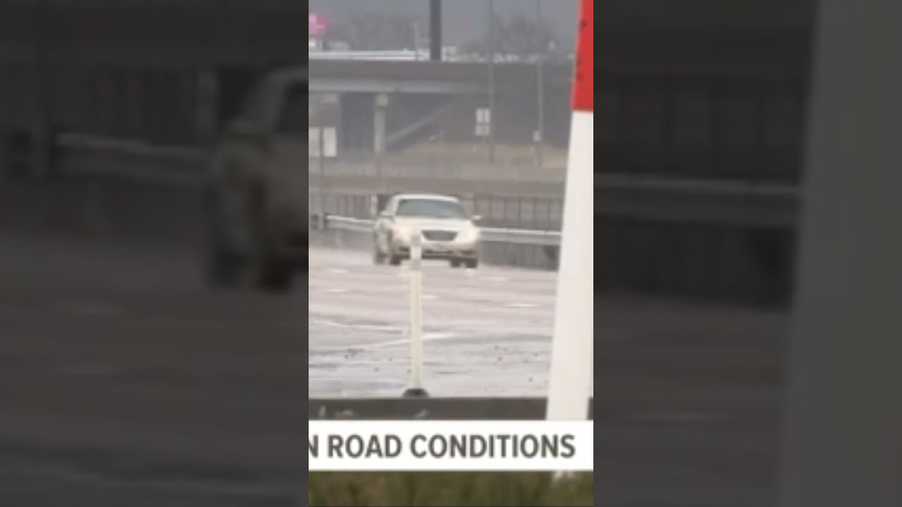 Drivers Navigate Icy Dangerous Roads Monday Afternoon