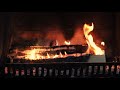 Relaxing Fireplace Fire with Orange and Blue Flames and Smoke with Soothing Soft Music at 60fps