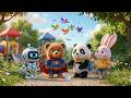 Panda, Bear, Bunny &amp; Robot’s Big Fun Adventure 🐼🐻🐰🤖 | Wonder Pals Studio