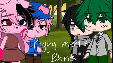Piggy Meets Mha- Part 1 (Read Description) REMAKE #bhna #piggy #myheroacademia #mha #piggyroblox