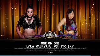 LYRA VALKYRIA vs IYO SKY - 2024 King and Queen of the Ring - Semifinals #wwe2k24