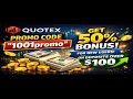 Quotex Promo Code 2026 – Get a 50% Quotex Bonus Code on Your First Deposit #quotextrading #quotex