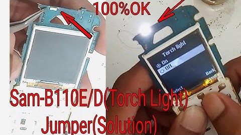 #Samsung-B110E/D(Torch Light) Jumper(Solution)#Sam-110(Torch Light) Problem(Solution)