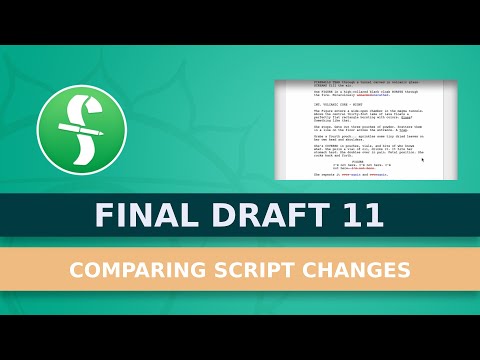 Comparing Script Changes in Final Draft 11 with ScriptCompare