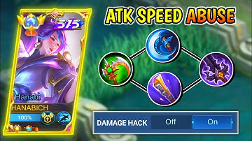 NEW META!! HANABI ATTACK SPEED ABUSE🥵(ATK SPEED HACK) | HANABI BEST BUILD
