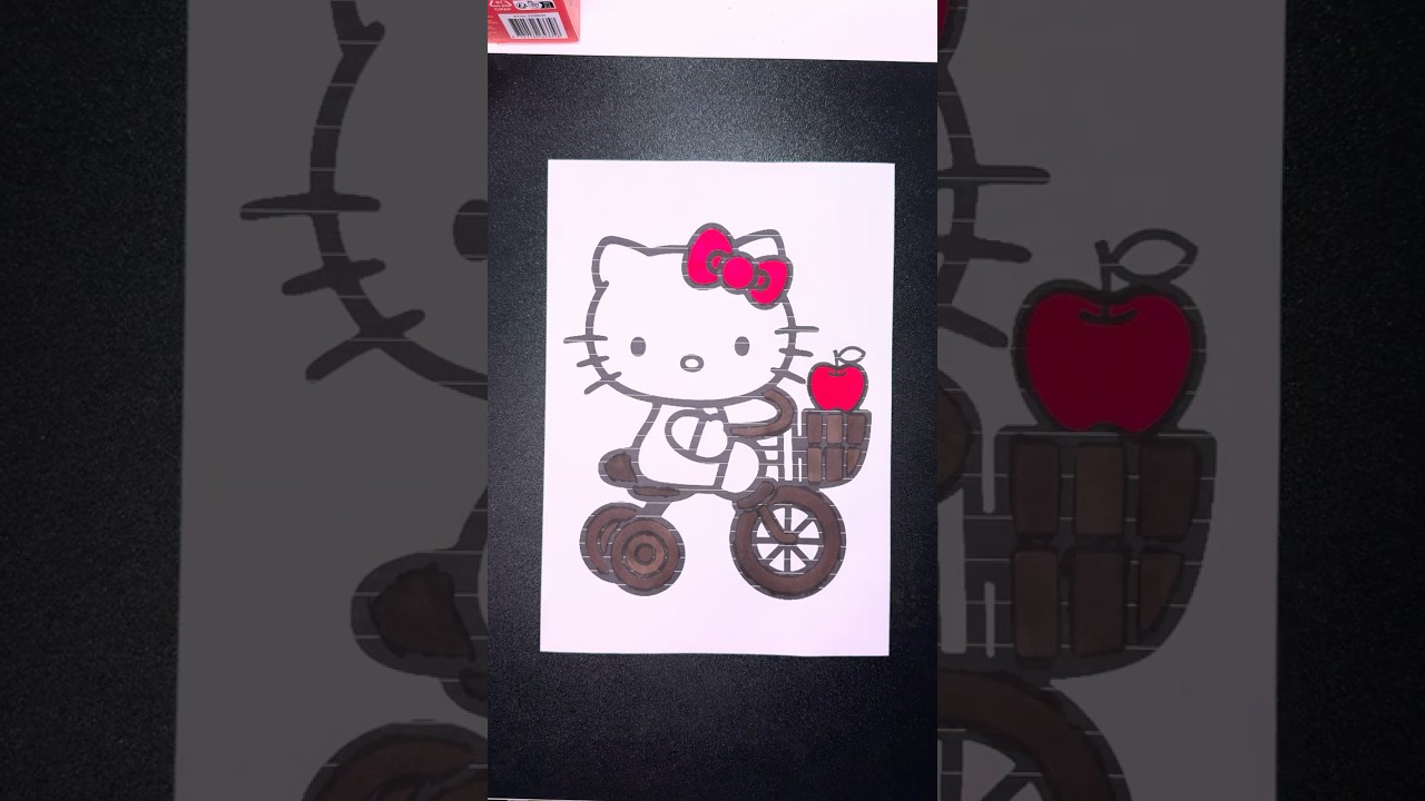 Coloring HELLO KITTY [4K HDR HLG]