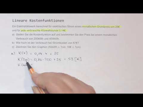 linear cost functions