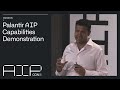 Palantir aip capabilities demonstration  cto shyam sankar at aipcon