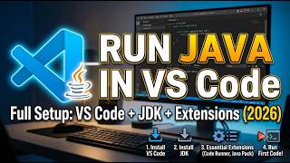 How to Run Java in VS Code (Full Setup) | Install JDK & Run Java Code