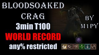 A SNEAKY SKIP in T100 Bloodsoaked Crag 3min SPEEDRUN any% restricted WR - Diablo IV Poison Rogue