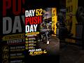 Day 52 Push Workout 💪🔥 | Chest Shoulder Triceps | Gym Motivation#pushworkout #day52 #gymmotivation