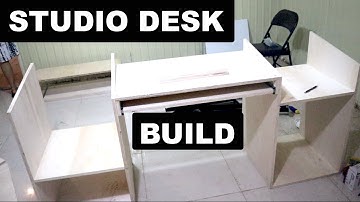 HOME STUDIO DESK BUILD under $100 (pt 2) | Building The Studio Desk