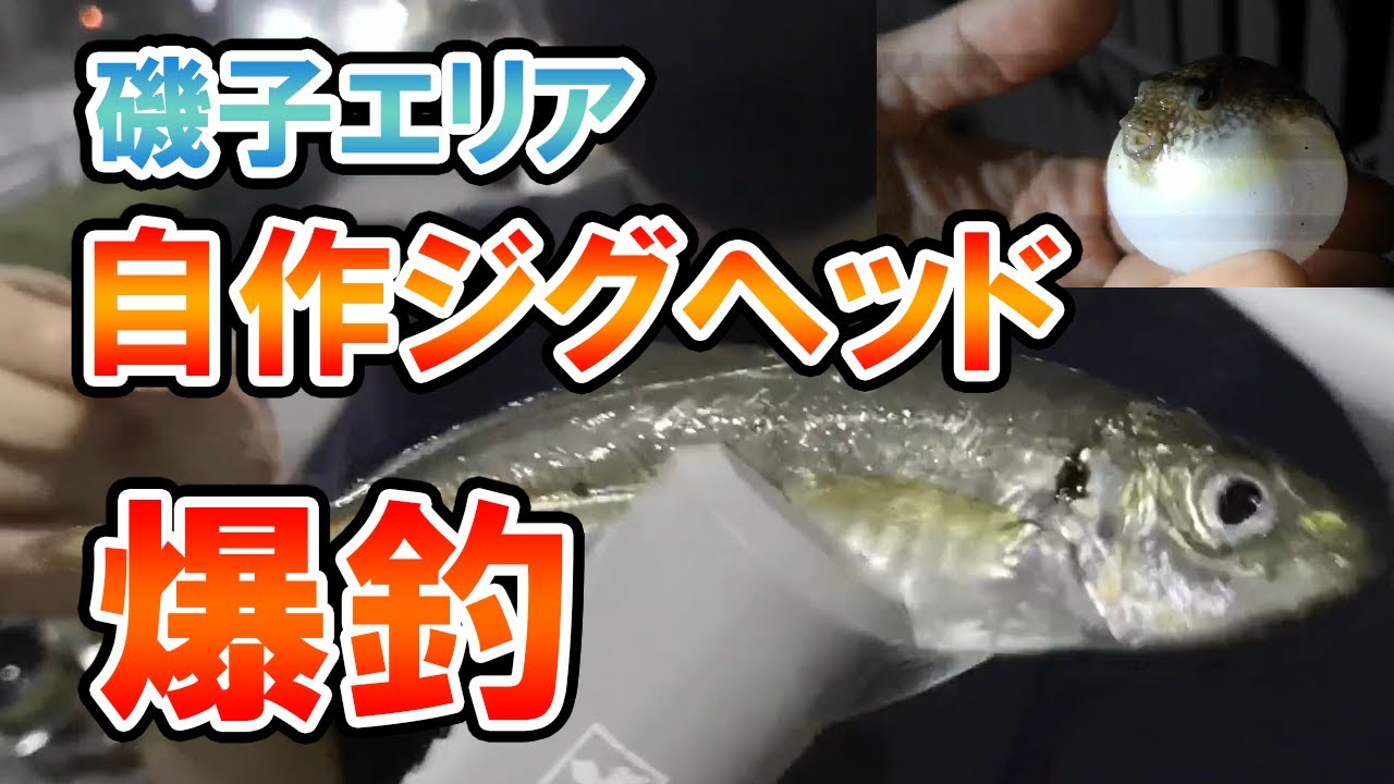自作ジグヘッドでアジング 磯子エリア Youtube
