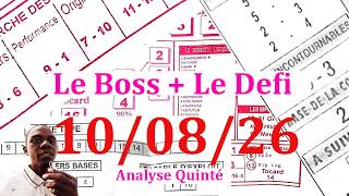 Le Boss Lundi 10 Août 2026 - Analyse Clairefontaine R1 5E Course Prix De La Côte De Nacre