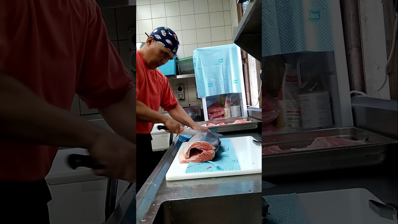 How to Cut Salmon A La ChefRoy 